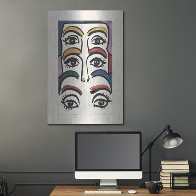 Lark Manor 'Eyes And Brows' by Andreas Magnusson Metal Wall Art, 24" x 36"