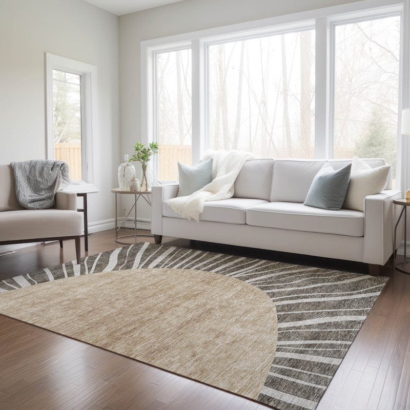 Melania Abstract Indoor / Outdoor Rug, Rectangle 5' x 7'6"