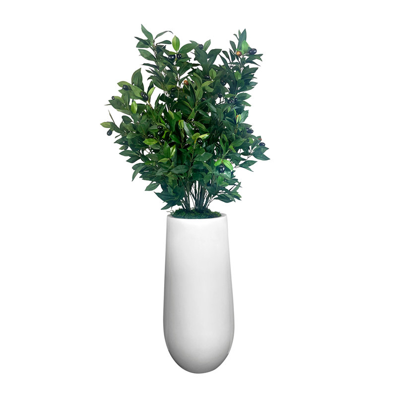Olive Tree Artificial in Fiberstone Planter