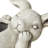 14.25"L MGO Rabbit Statue Planter
