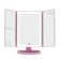 Hello Kitty Trifold LED Tri Tone Makeup Mirror with Magnification, Portable Lightweight Design