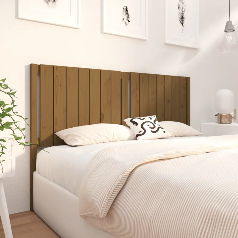 Burley Solid Wood Headboard, Brown, 80.5 x 100 cm