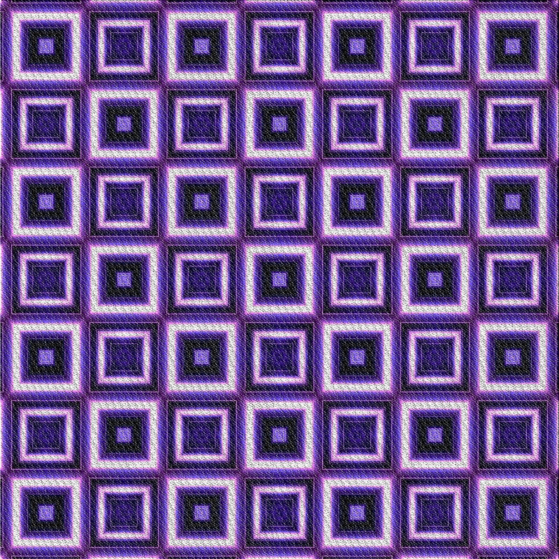 Tapis de zone mauve à motifs, Carré 5 pi