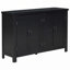 Buffet de rangement 4 portes avec tablettes réglables-1258734535