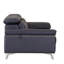 Fauteuil de coin en cuir Necip-1145863097
