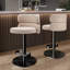 Tabouret de bar et tabouret de bar à hauteur réglable en cuir de luxe luxueux d'inspiration italienne LUXMOD (ensemble de 1)-348937407-391212070