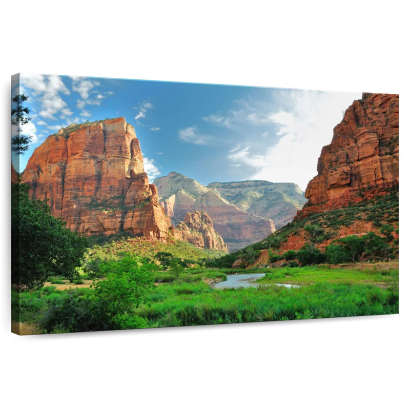 Canyons du parc national Alvord Zion, H 8 po x l 12 po