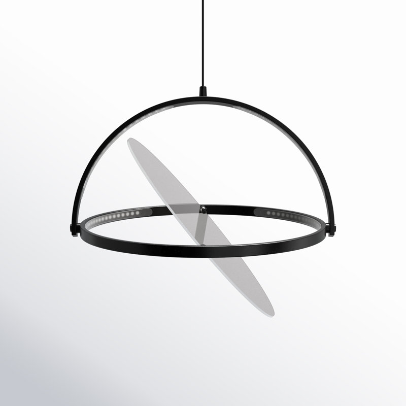 Luminaire suspendu géométrique unique à 1 lumière DEL Catalena