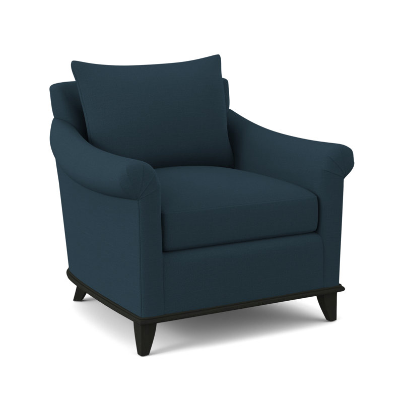 Drake Upholstered Armchair, Espresso, Margaret Lagoon
