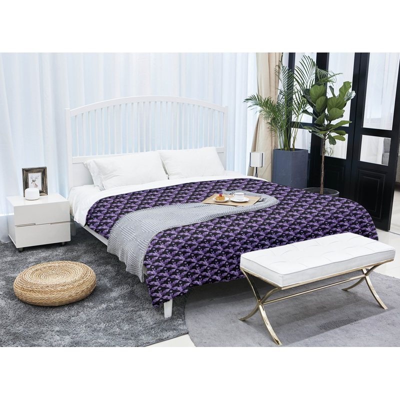 Édredon simple réversible Katelyn Elizabeth Bats, Édredon simple TG, Mauve