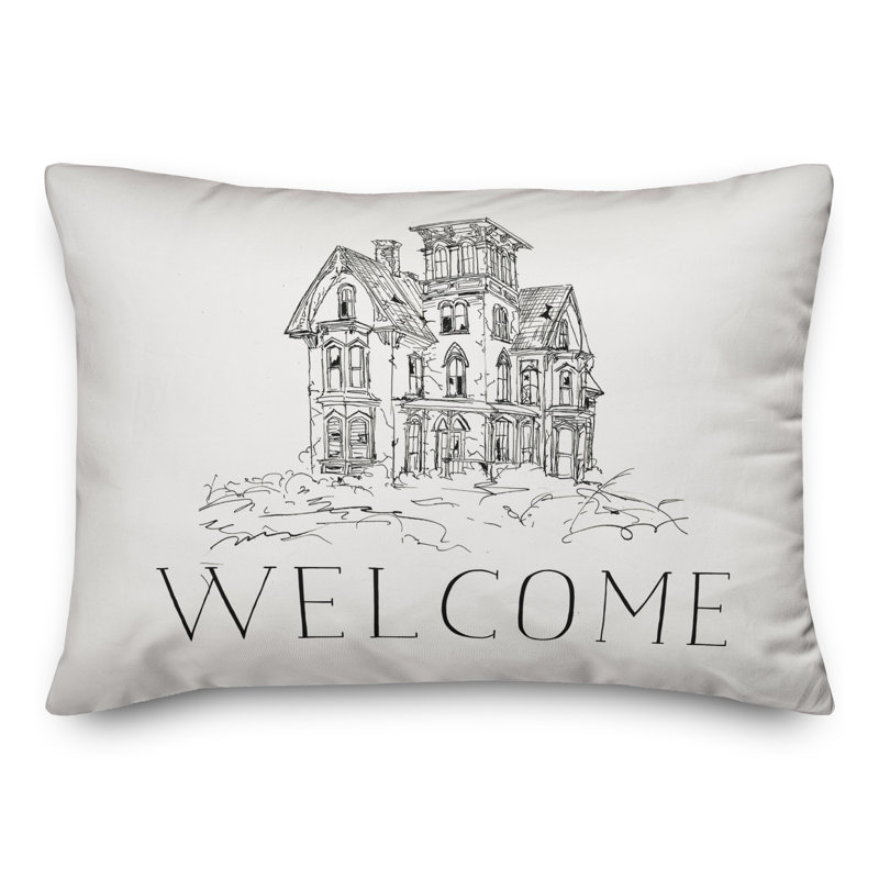  Housse de coussin rectangulaire et insert Drawn Haunted