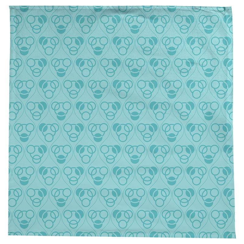 Nappe classiques des cercles et des vagues, sarcelle