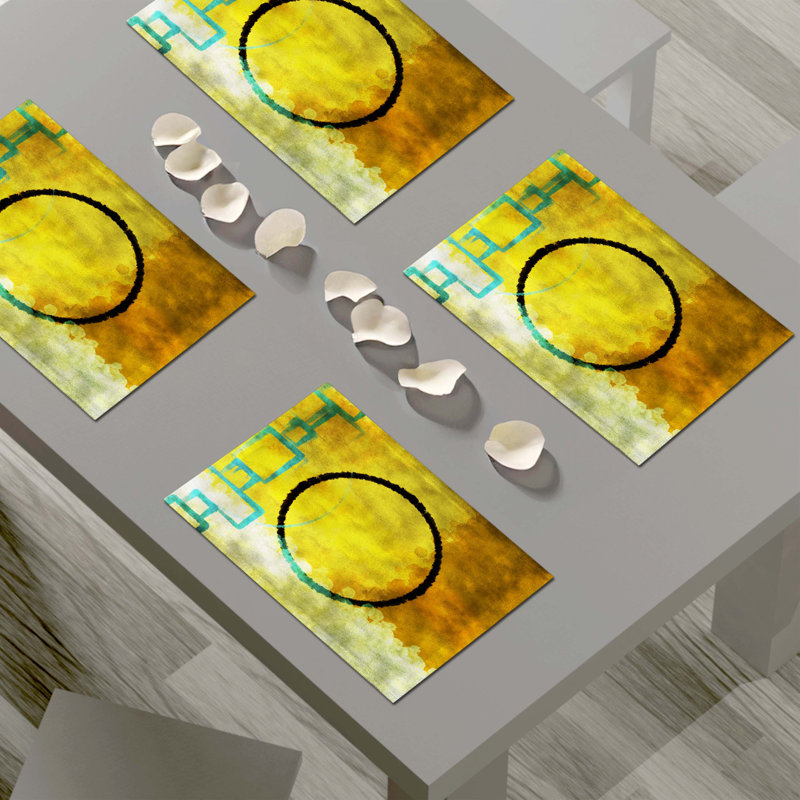 Polyester Abstract Rectangle Placemat