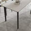Ash wood rectangular rock plate dining table-108644235