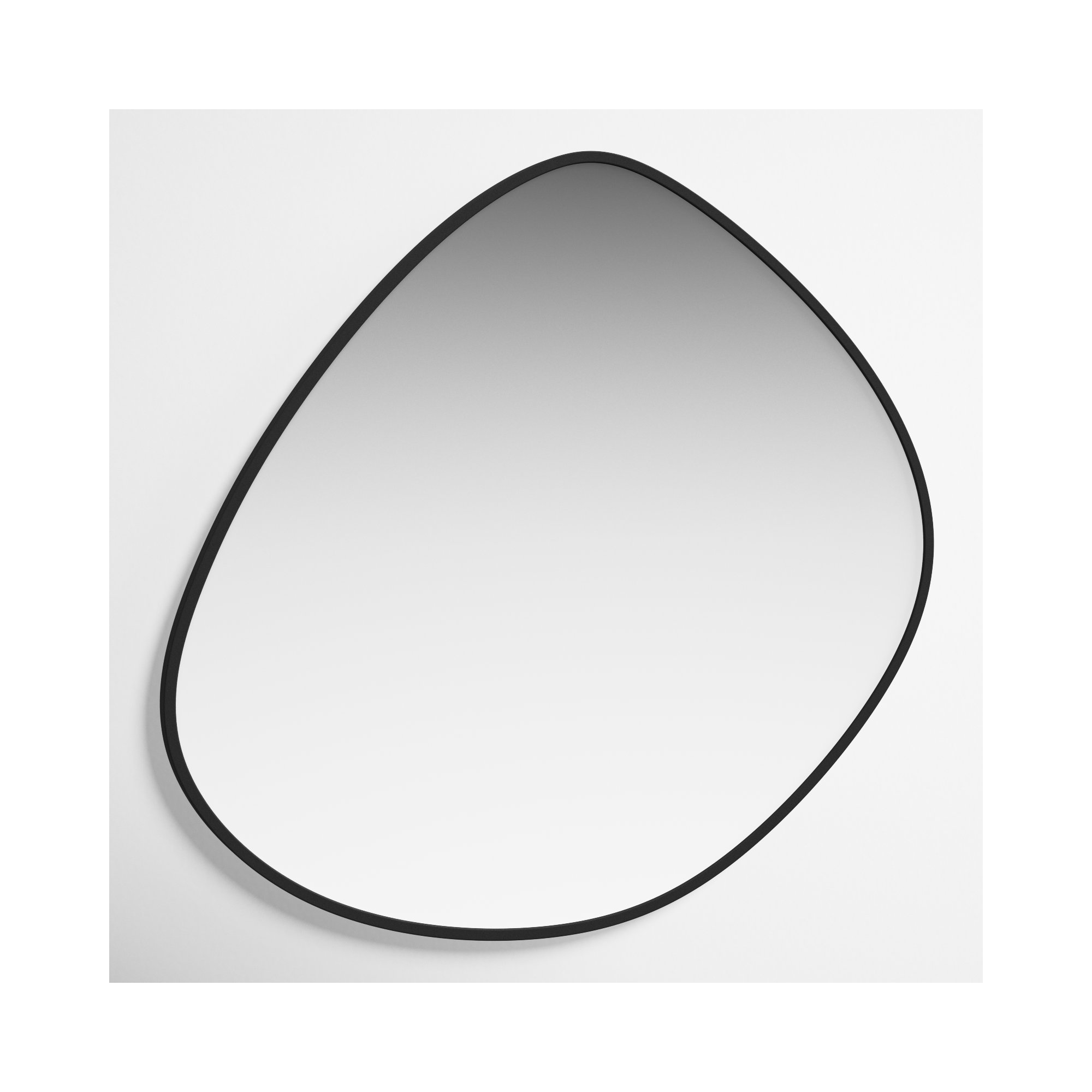 Eastie Metal Mirror, 29" x 28", Black