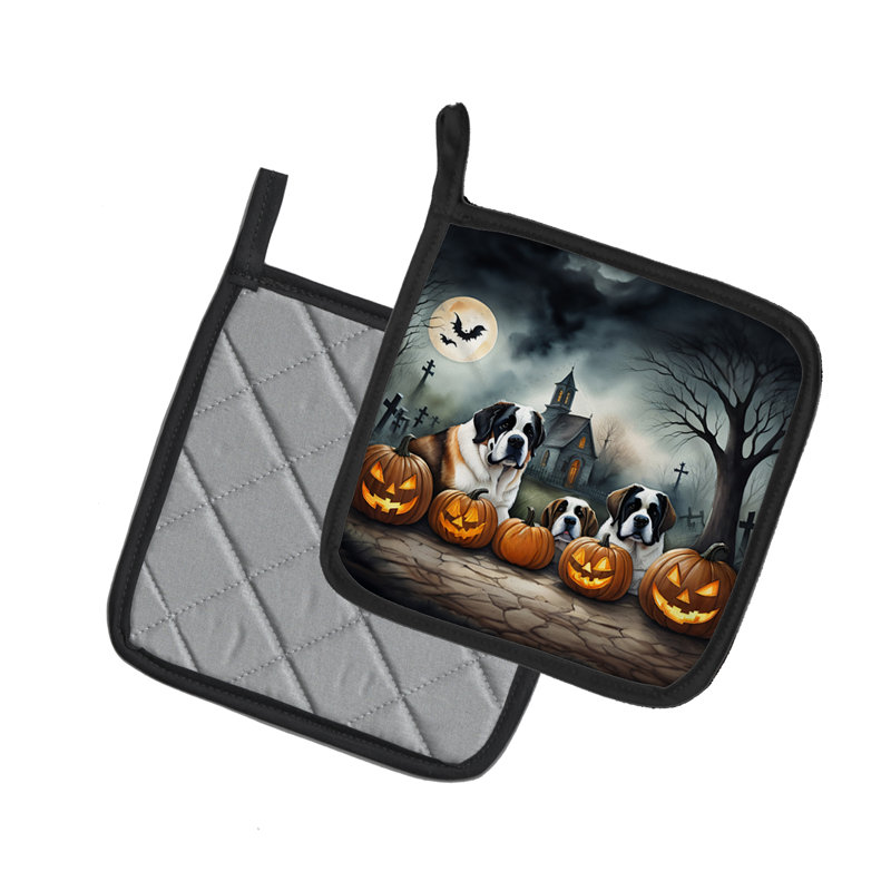 Paire de poignées Saint Bernard Spooky Halloween