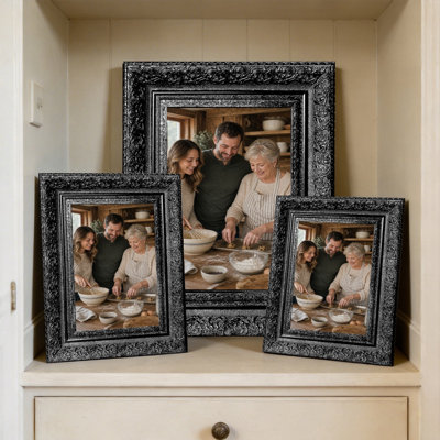 Cadre de table noir 1pc pour photos et cadeaux 8 "x 10"