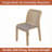 Cozyblock 2 X Outdoor Stackable Dining Chair, All-weather Plastic Patio Chair, Pool Side Chair, Modern Slatted Design For Balcony, Garden, Backyard, Indoor & Outdoor Use (armless, Beige)-811980397
