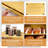 Double Layer Bamboo Bread Box For Kitchen Countertop, Bread Storage Container, Bread Box With Window, Large Capacity