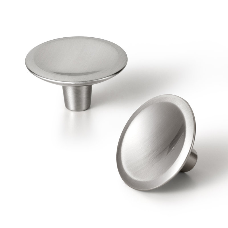 Paquet multiple de boutons de champignon, 1 9/10", Nickel satiné