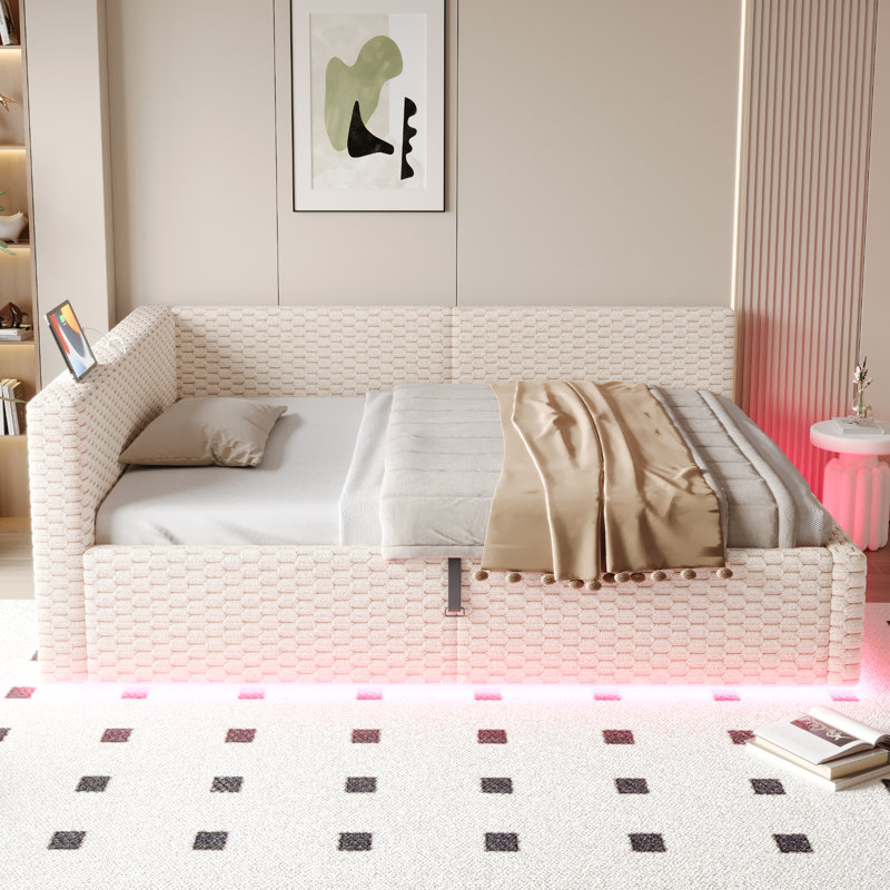 European Double (140 x 200 cm) Daybed, Beige