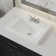 Drop In Bathroom Sink 23 in. x 18 in. Rectangular in White Ceramic Vintage Style with Three Centerset Facet Holes & Front-Overflow