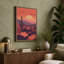 Desert at Sunset Modern - Wrapped Canvas-205557724-205557731
