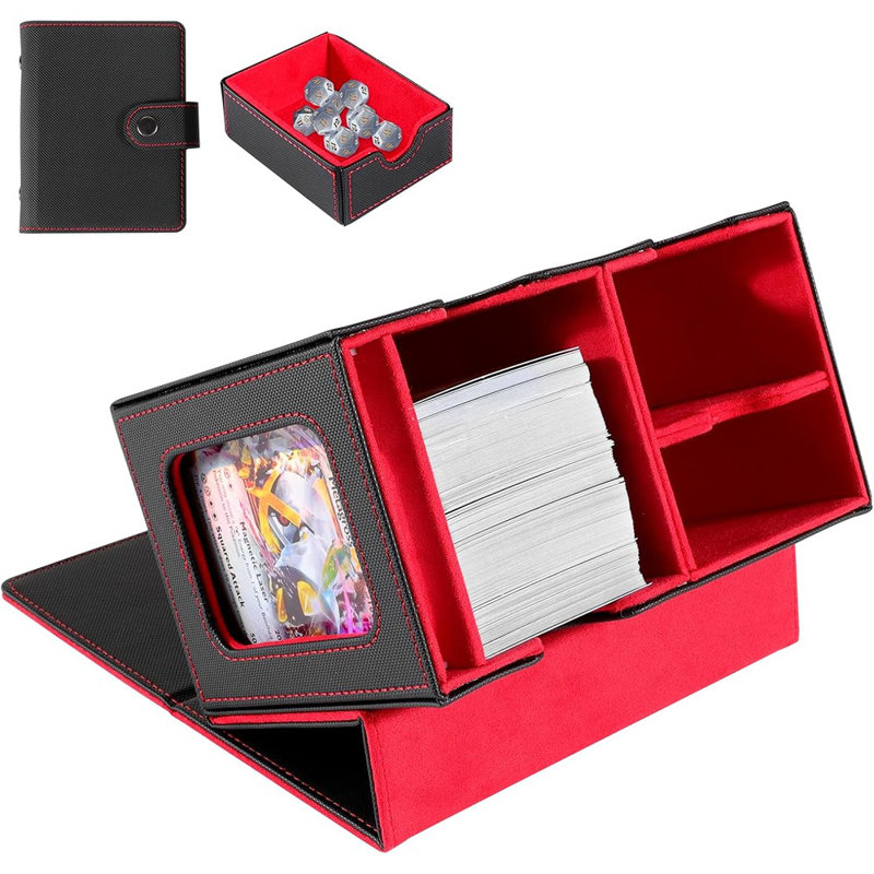 Trading Card Storage Box With Viewing Windows, Magnetic ...