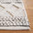 Hand Woven Wool/Cotton Geometric Rug in Ivory/Black-608435319
