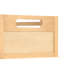 Lits simples Safe, structure de plancher en bois aggloméré en bois de pin, style maison moderne et naturel