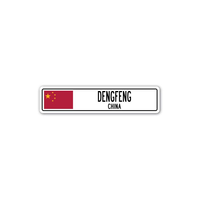Plaque de rue en aluminium Alfret Dengfeng, H 7 po x l 30 po x P 1 po
