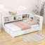 Lit de jour double en métal avec tablettes USB et lit gigogne simple-1677521326