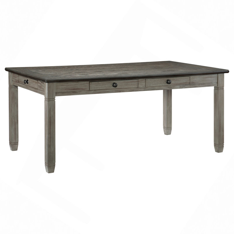 Table de salle à manger de meubles rectangulaires en bois à 6 tiroirs