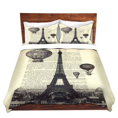 Housses de couette en microfibre Madame Memento Tour Eiffel