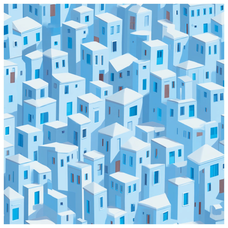Coussin Architecture, 16 x 16 inches