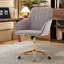 Siège en velours gris luxueux - Ergonomique et élégant. Chaise ergonomique réduisant la fatigue pendant les longues heures de travail.