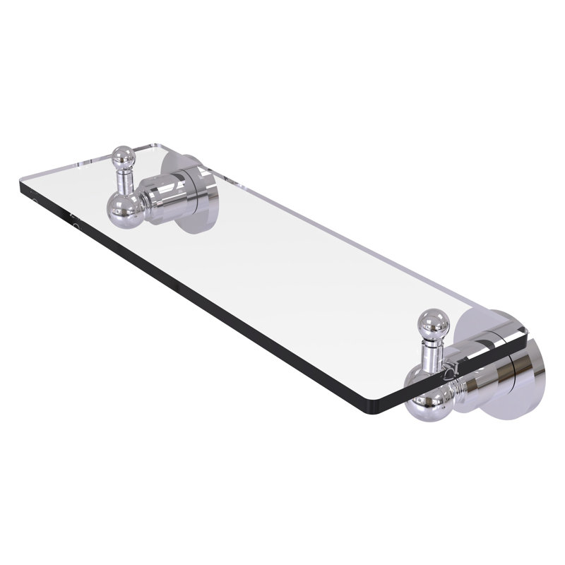Étagère murale lera, l 16 po x H 3 po, Chrome poli