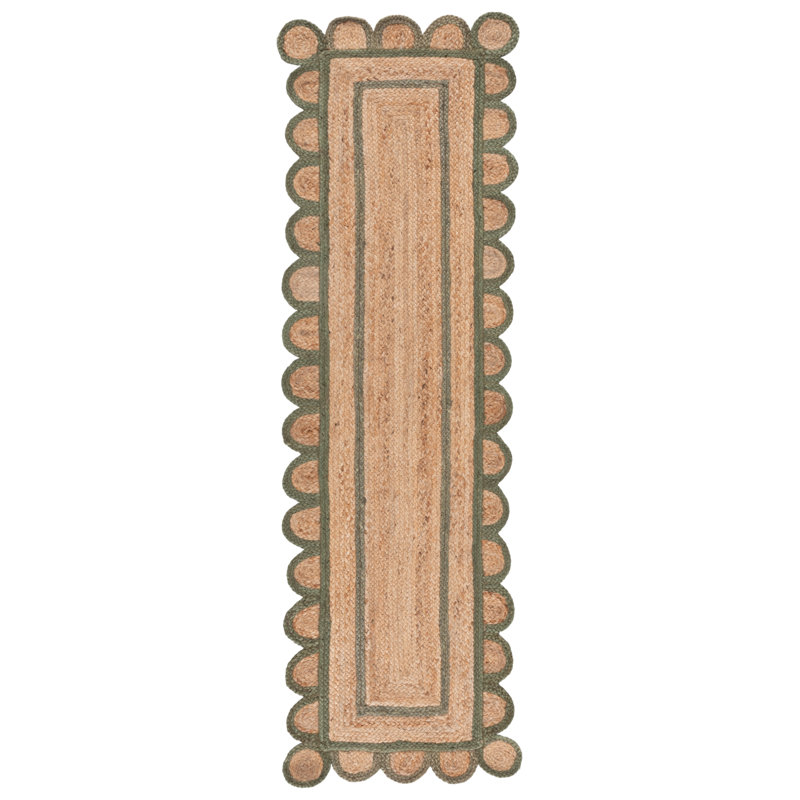 Tapis d'intérieur en jute tissé à la main Natural Fiber, Tapis de couloir 2 pi 3 po x 8 pi