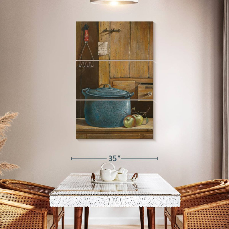 Senne Apple Dumplings, 50" H x 32" W