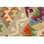 Tapis beige / orange / vert en laine à motif géométrique 3 pi 6 po x 5 pi Belew