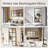 Modern Window Mirror, Glass and Metal Window Pane Inspired Wall Mirror, Aluminum Frame Full Length Mirror-607085620
