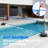 OXYGIE Pool Volleyball Net Games Set With Ball Adjustable Up To 32 Feet Wide