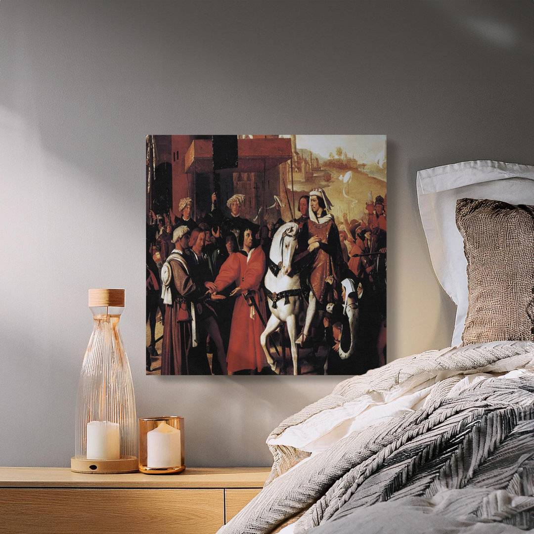 Historical Equestrian Procession Canvas Print