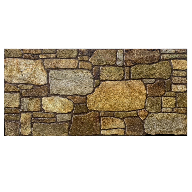 19.7" x 39.4" Wall Paneling (5-pack), Gold Brown