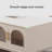 Solid wood coffee table with rounded edges