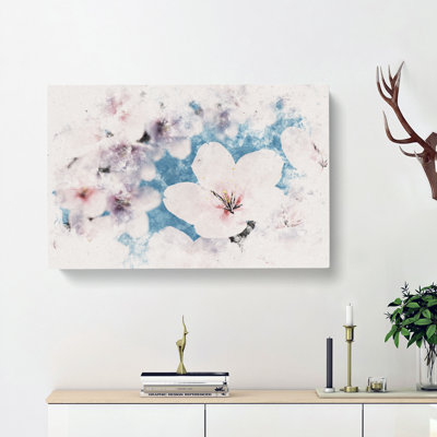 Cherry Blossom Tree in Spring - Wrapped Canvas Graphic Art Print