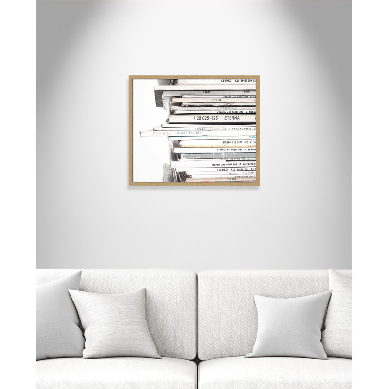 Stacked - Picture Frame Print - Picture Frame Print, 15" W x 13" H, Natural Framed