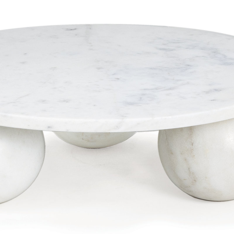 Marlow Marble Plate, 2.5" H x 9" W x 9" D