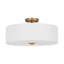Plafonnier semi-encastré cylindrique en tissu 4 lumières-1491124929