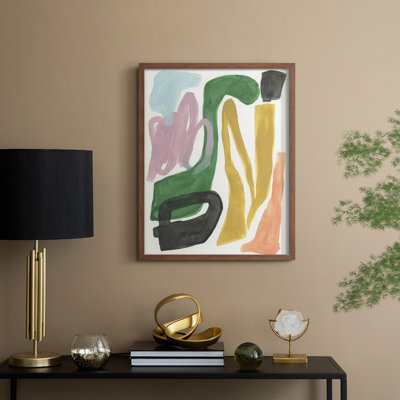 «Colorful Serpentine II», reproduction encadrée - bois massif